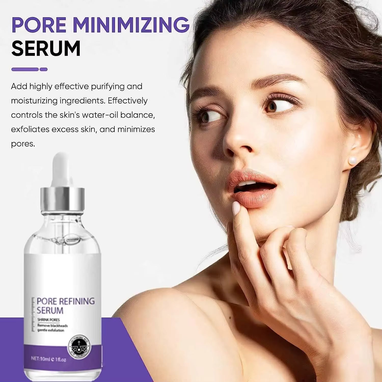Pore-Minimizing Serum – Tightens, smooths, and refines skin for a firmer look