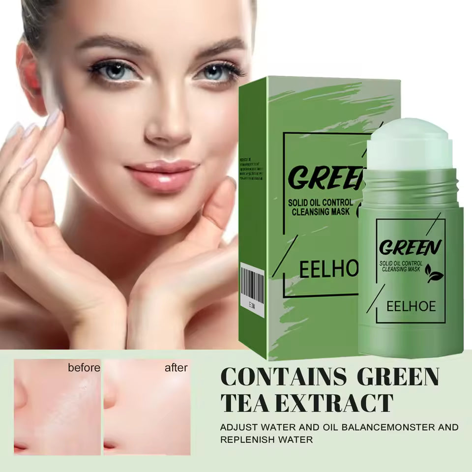 Green Tea Cleansing Stick – Acne, Oil & Blackhead Control, 40g