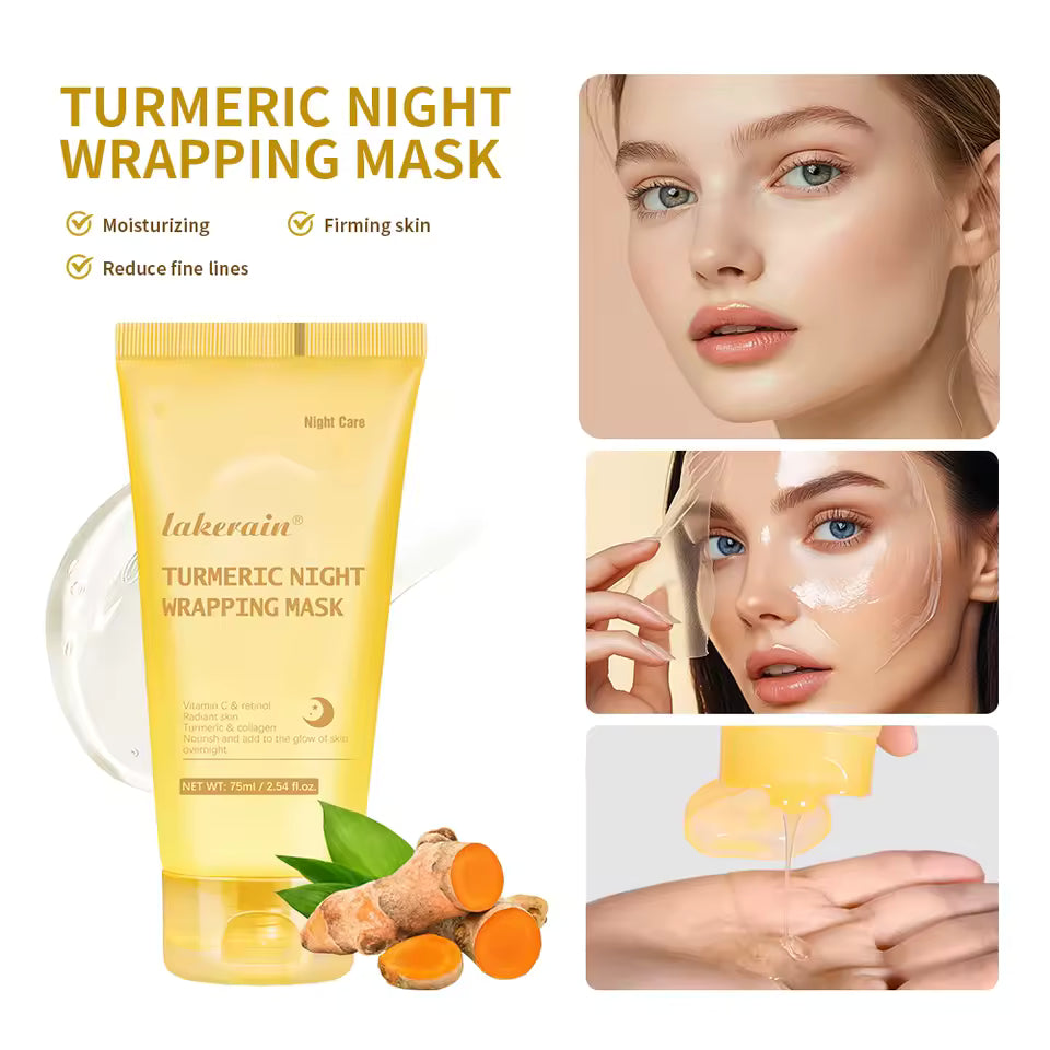 Overnight Kojic Turmeric Peel-Off Mask – Collagen & Glow, Korean Skincare